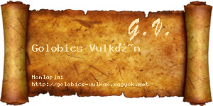 Golobics Vulkán névjegykártya